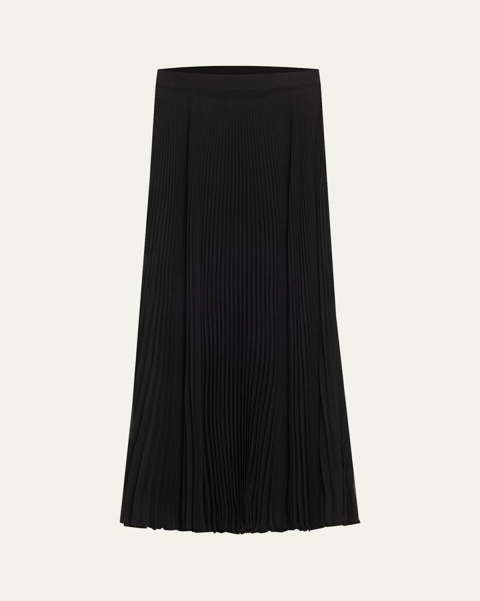 Pleated Maxi Skirt